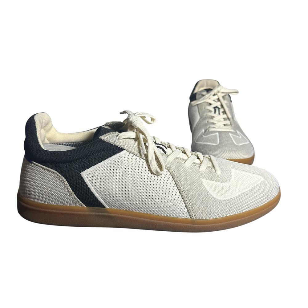 Rothy’s Men’s Sneakers Size 13 White Black Knit Gum Sole Sustainable RS01